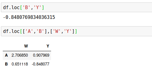 Selecting subsets of rows using loc